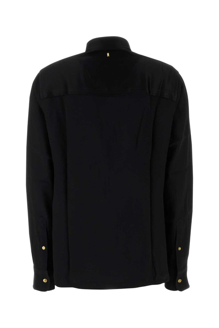 Ami Black Acetate Blend Shirt