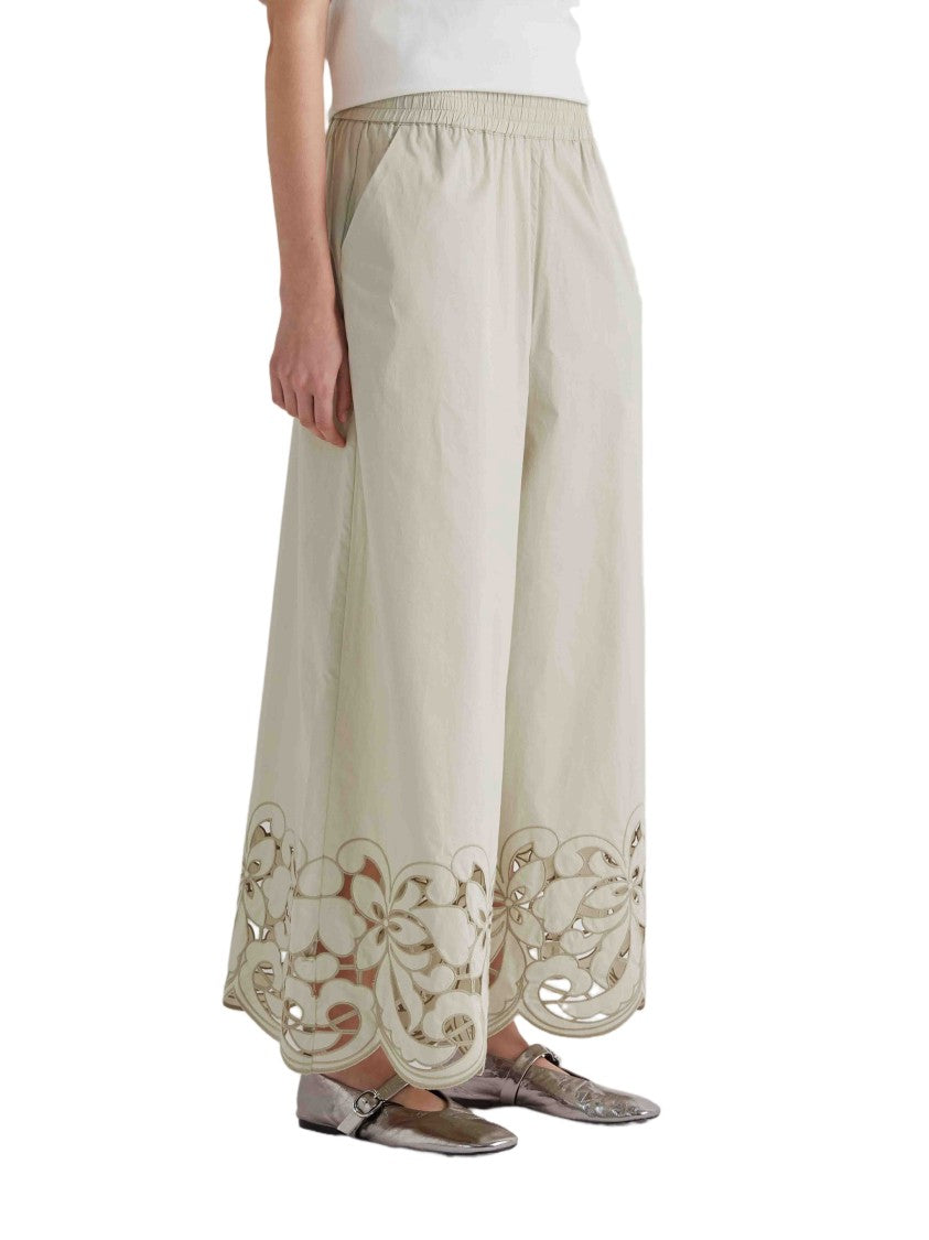 Meimeij Pantalone Wide-Leg Cotton Pants