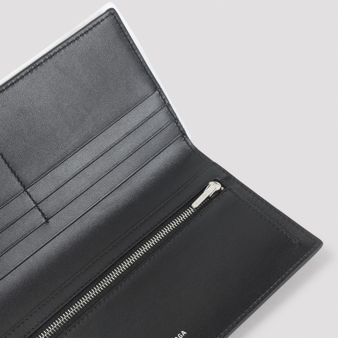 Balenciaga Textured Black Calf Leather Clutch