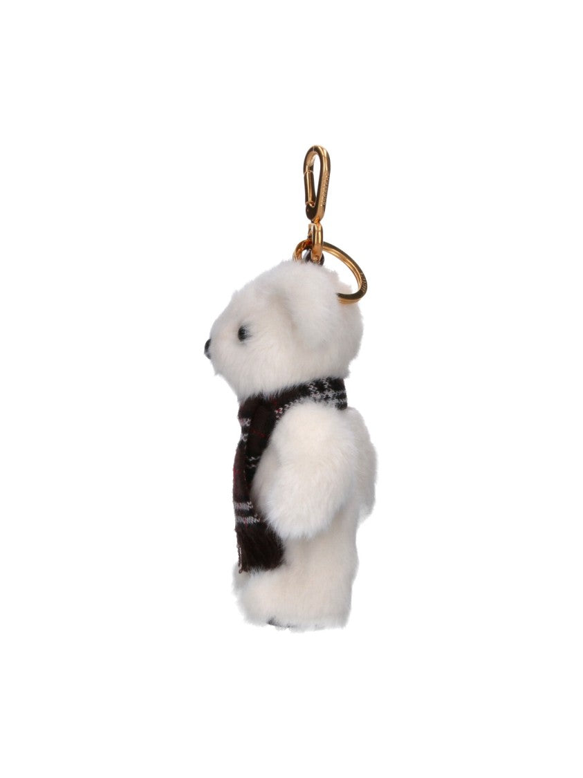 Burberry Brown Thomas Teddy Bear Canvas Keyring