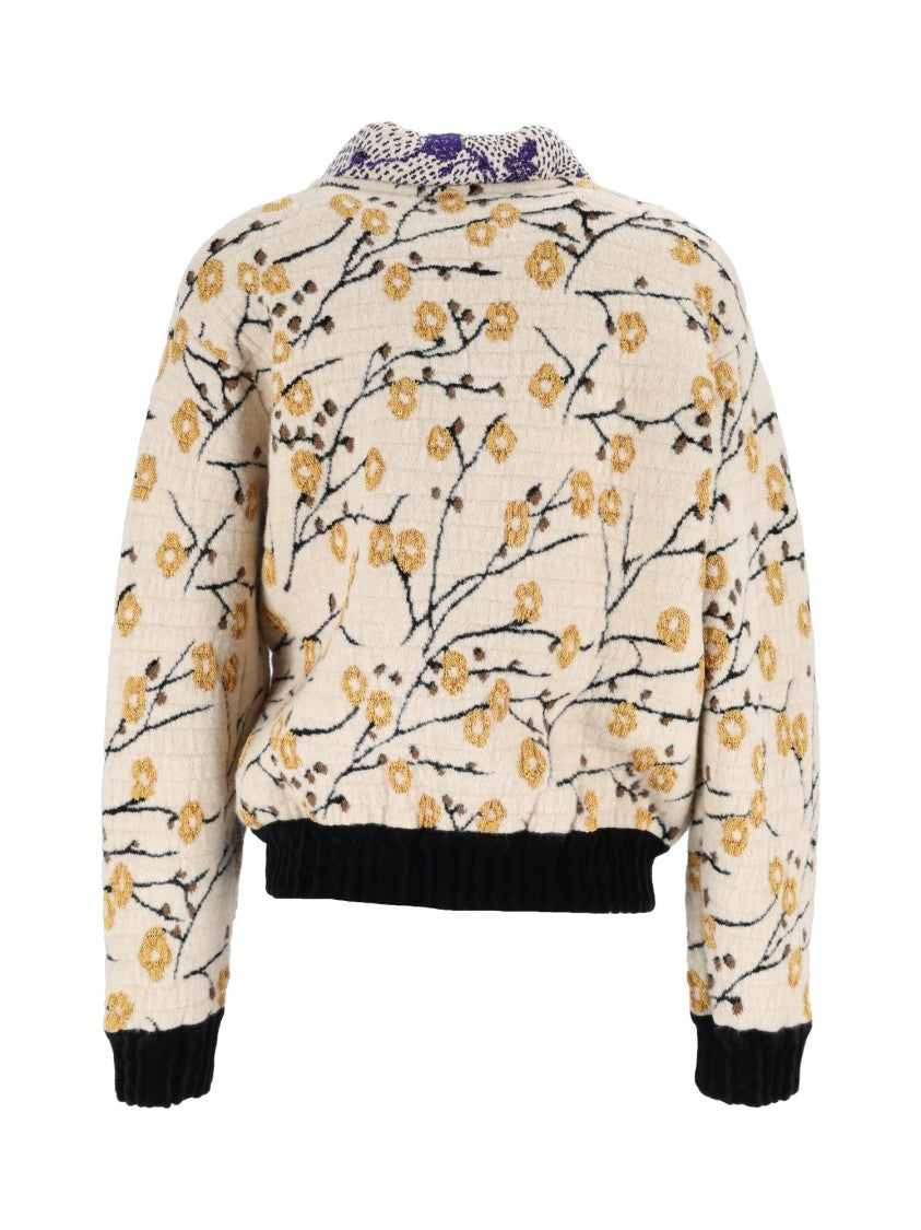 Forte Forte Cherry Blossom Jacquard Bomber Jacket