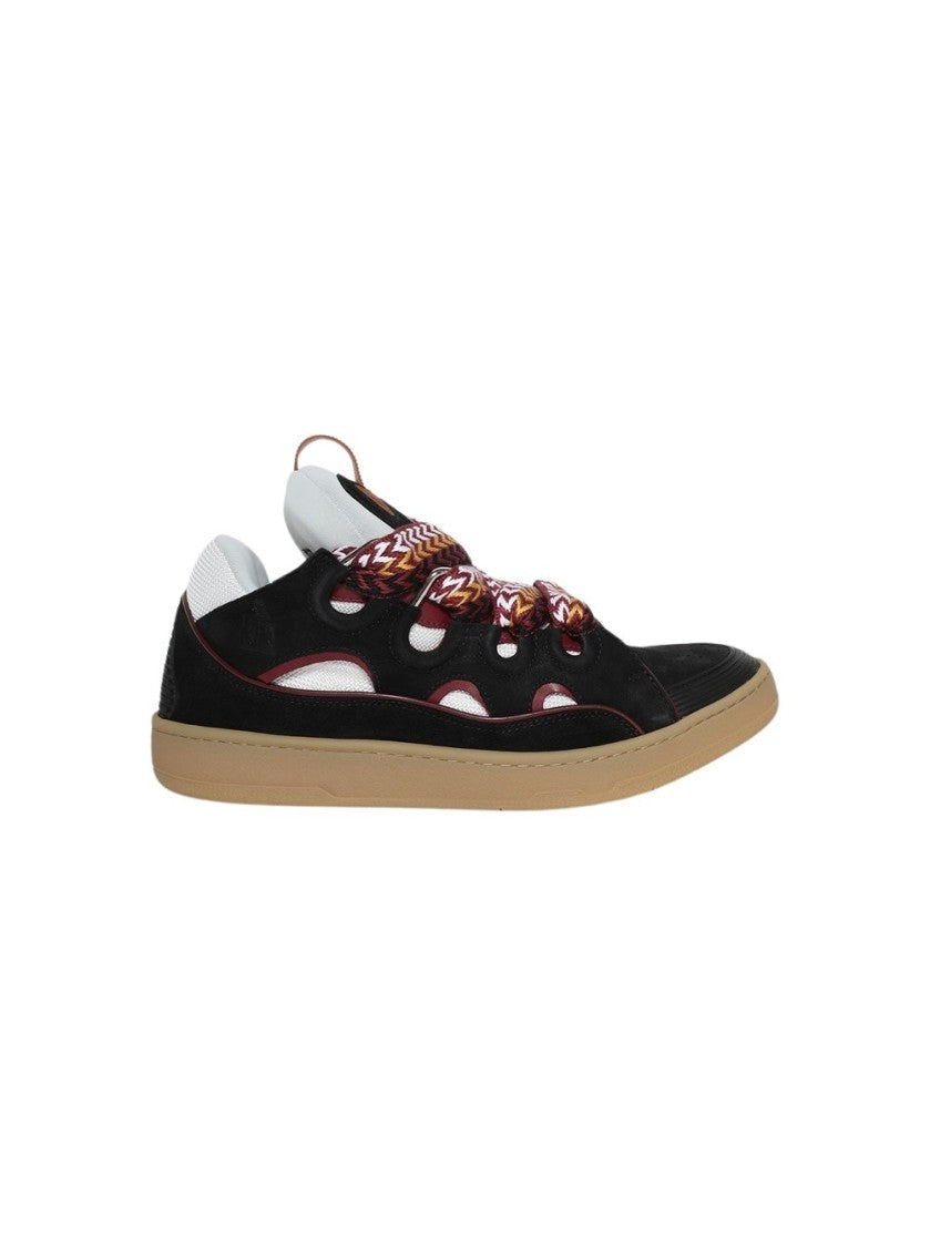 Lanvin Curb Sneakers Black And Honey