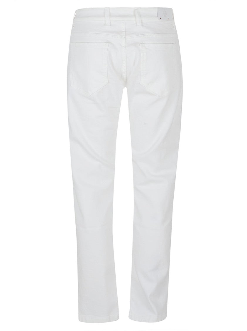 Eleventy Classic Straight-Leg Pants With Minimalist Design