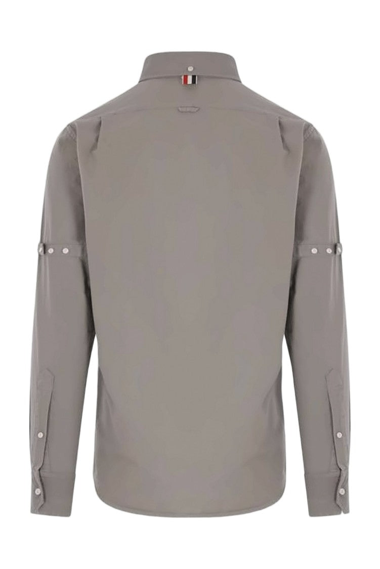 Thom Browne Structured Long-Sleeve Casual Shirt With Button-Down Collar