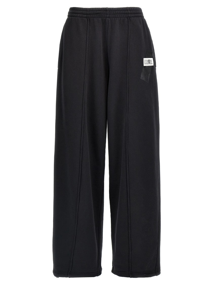 Mm6 By Maison Margiela Brushed Cotton Joggers With Adjustable Drawstring