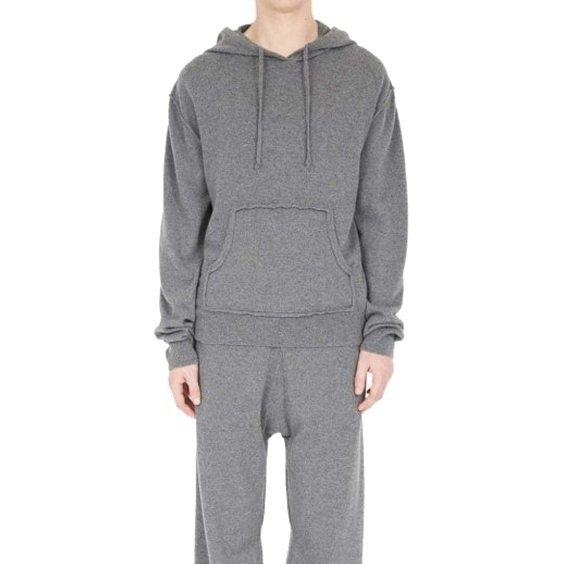 Maison Margiela Cashmere-Wool Blend Sweatshirt With Drawstring Hood