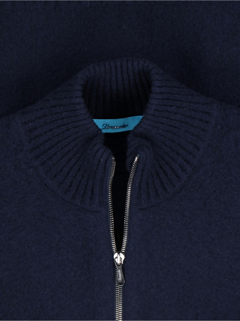 Drumohr Lambswool Sweater – Navy Blue