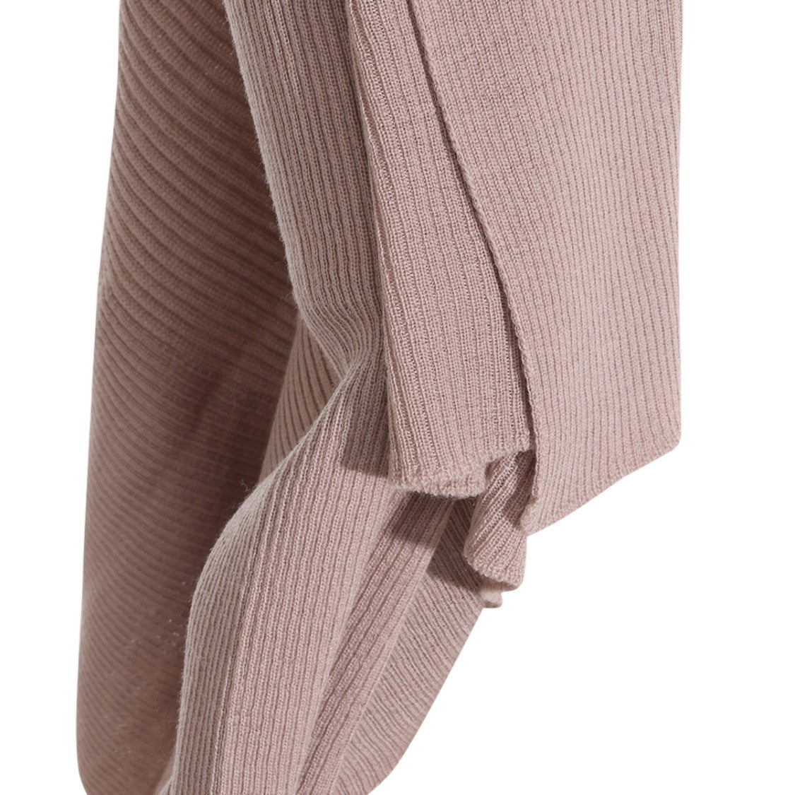 Rick Owens Draped Open Front Sweater With Asymmetrical Hem