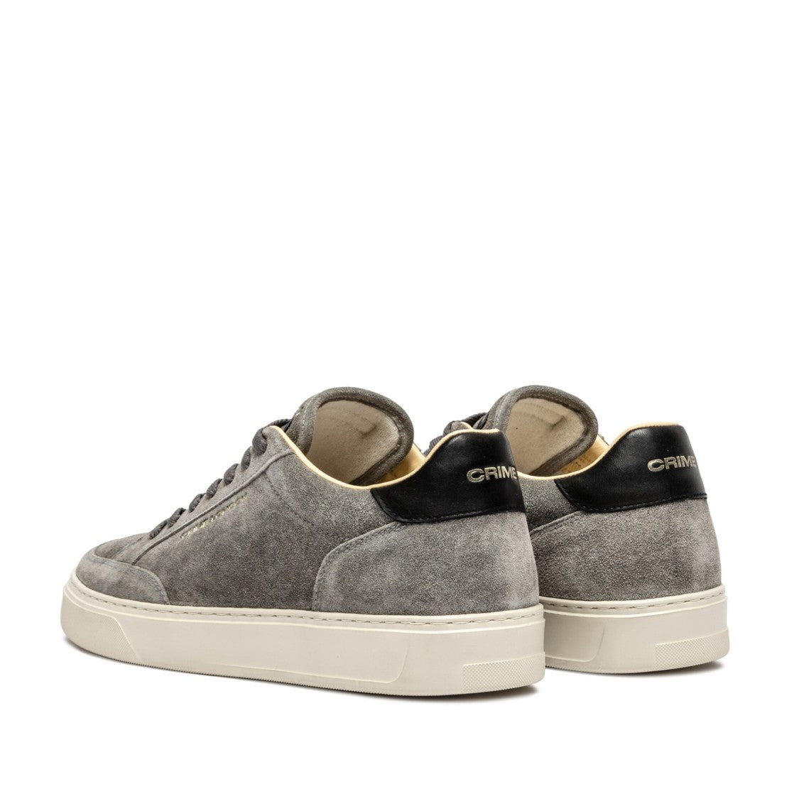 Crime London Grey Suede Eclipse Sneakers