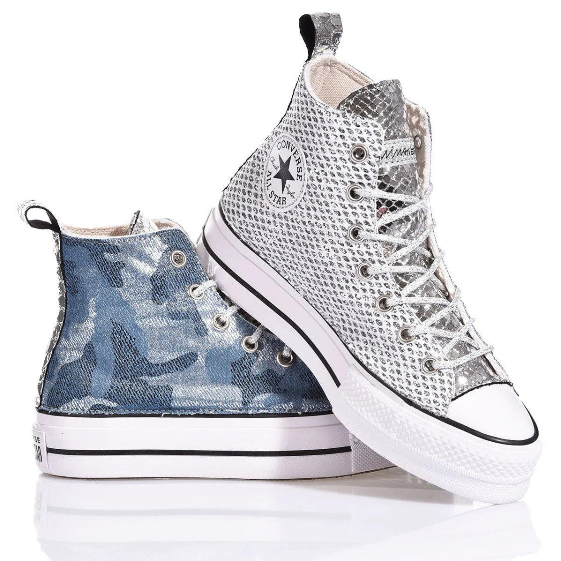 Converse Platform Denim Camo Sneakers