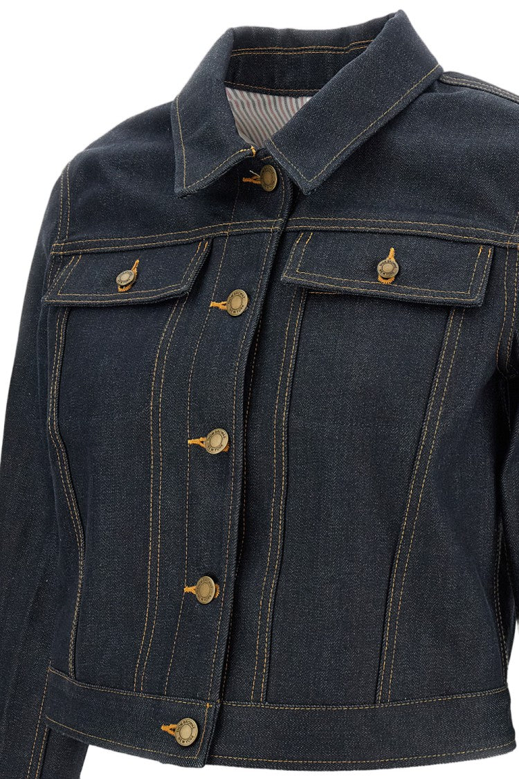 Thom Browne Cropped Denim Jacket