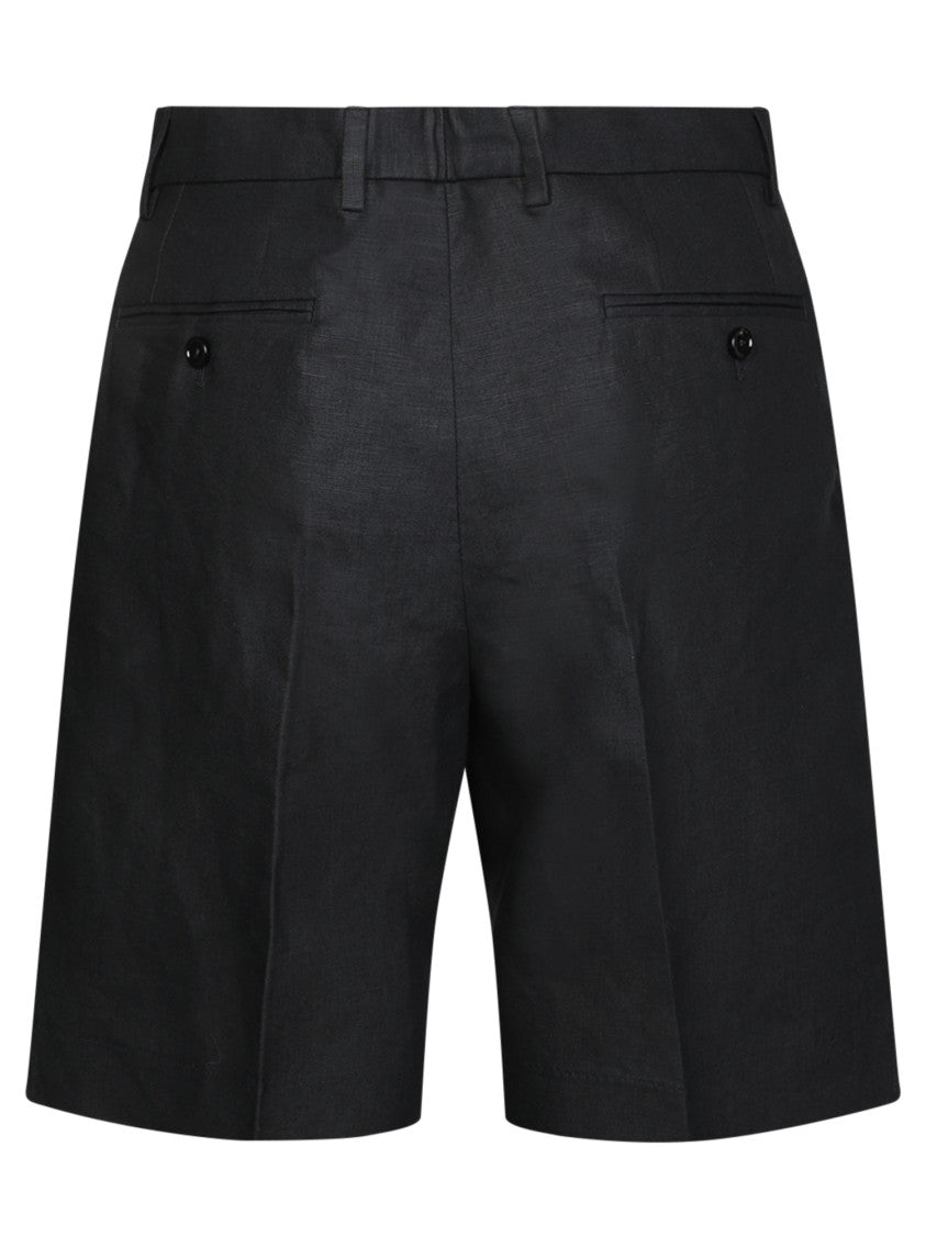 Dolce & Gabbana Tailored Black Linen Trousers With Elevated Design