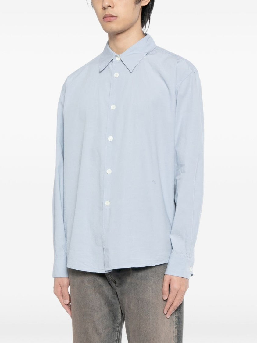 Our Legacy Blue Relaxed Fit Classic Collar Shirt