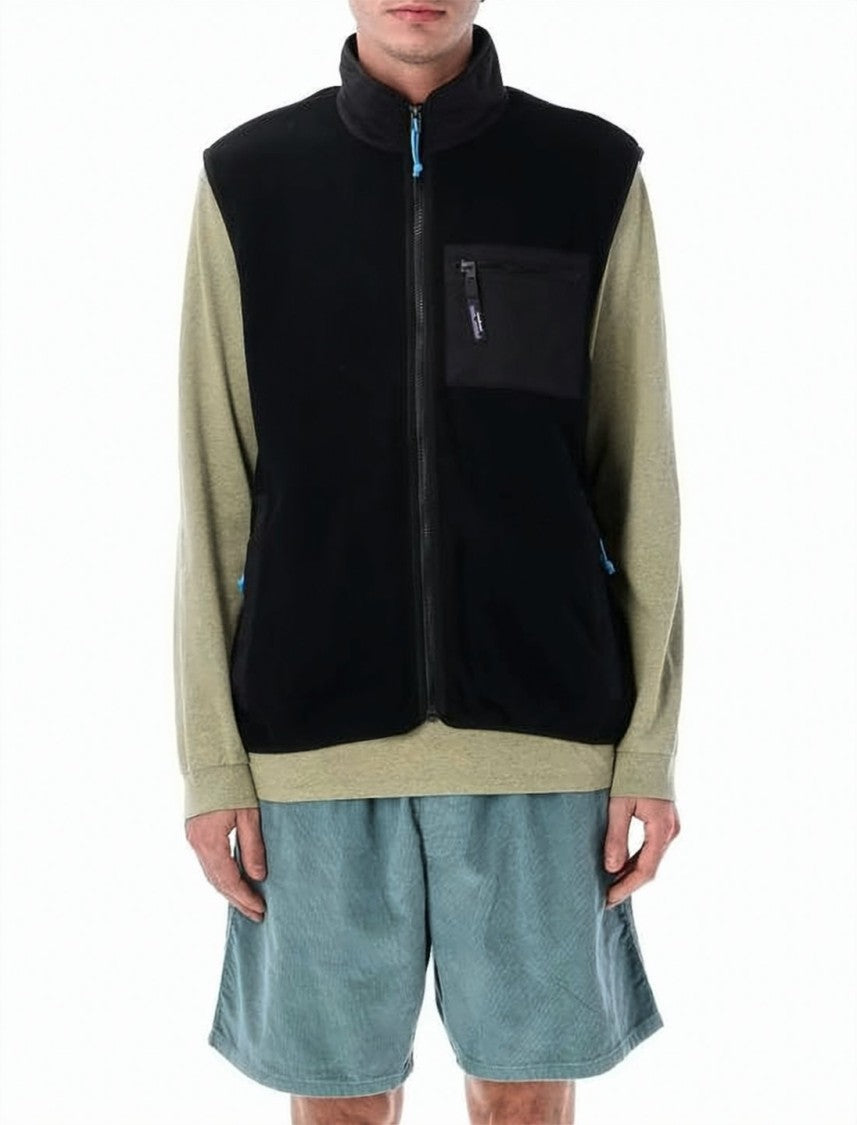 Patagonia High Collar Sleeveless Vest With Zippered Details