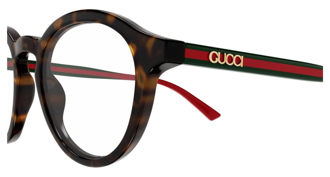 Gucci Eyeglasses Gg1871o 002 Havana Green Transpar 49/20/145