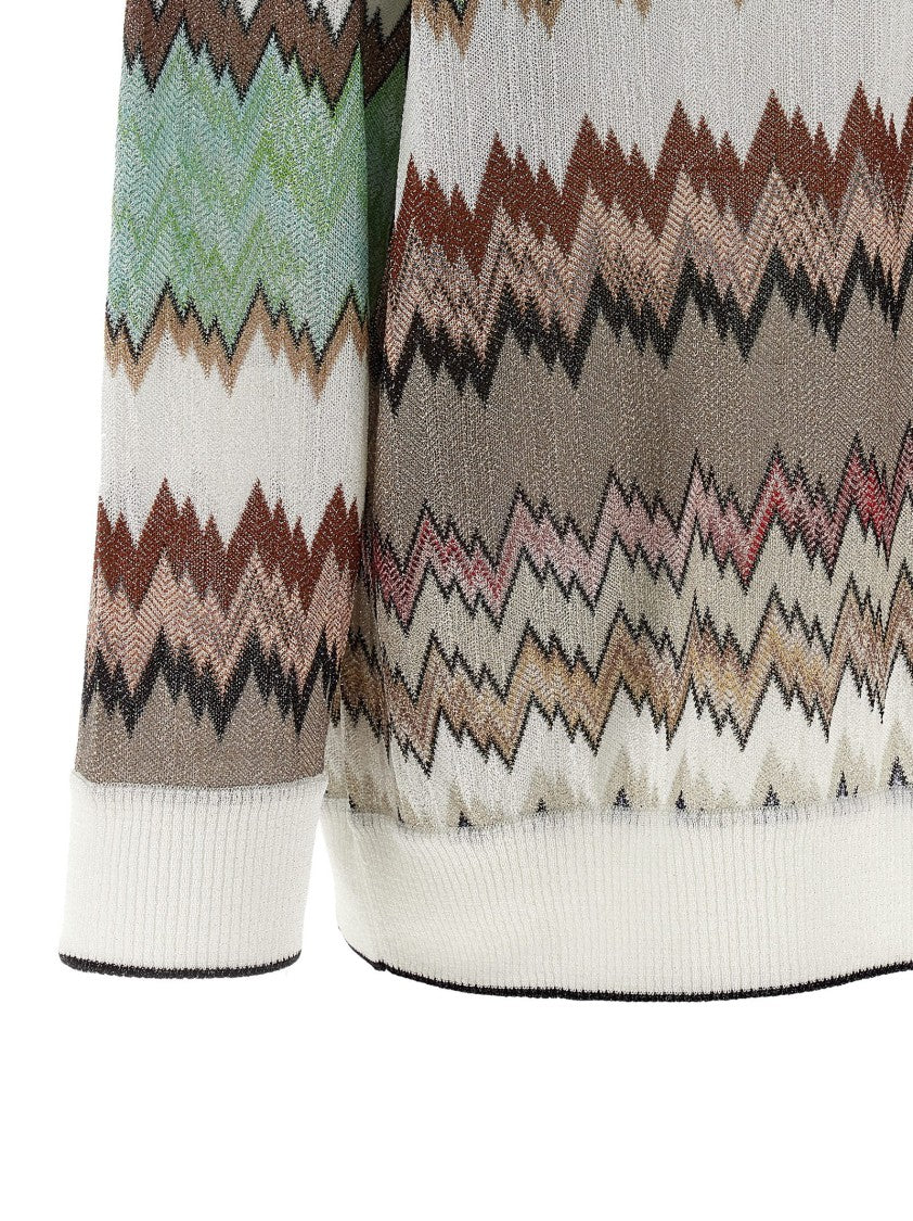 Missoni Snake Lamé Viscose Cardigan