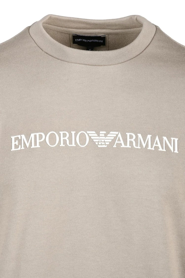 Emporio Armani Grey Modal Cotton Crew Neck Sweatshirt