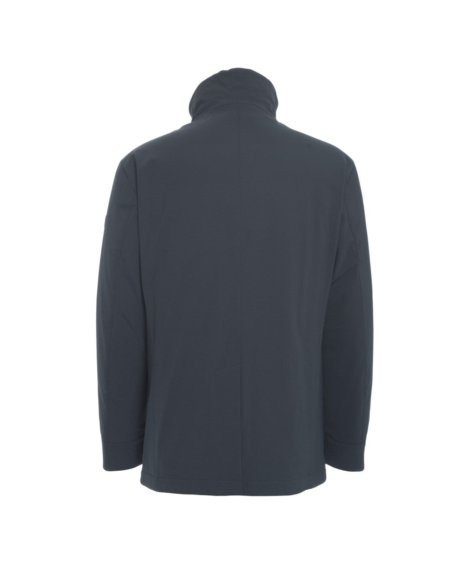 Peuterey Double-Breasted Jacket With Concealed Zipper