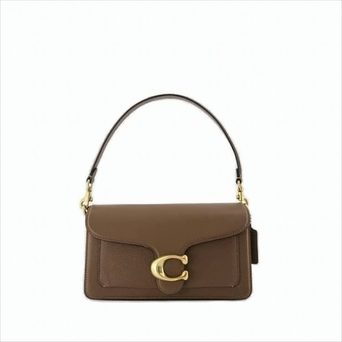 Coach Textured Calf Leather Crossbody Bag With Gold-Tone Buckle