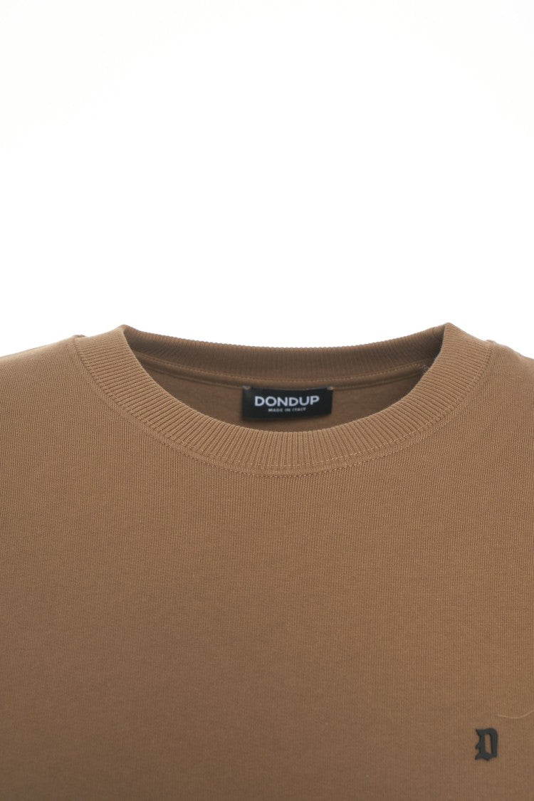Dondup Brown Cotton Blend Sweatshirt
