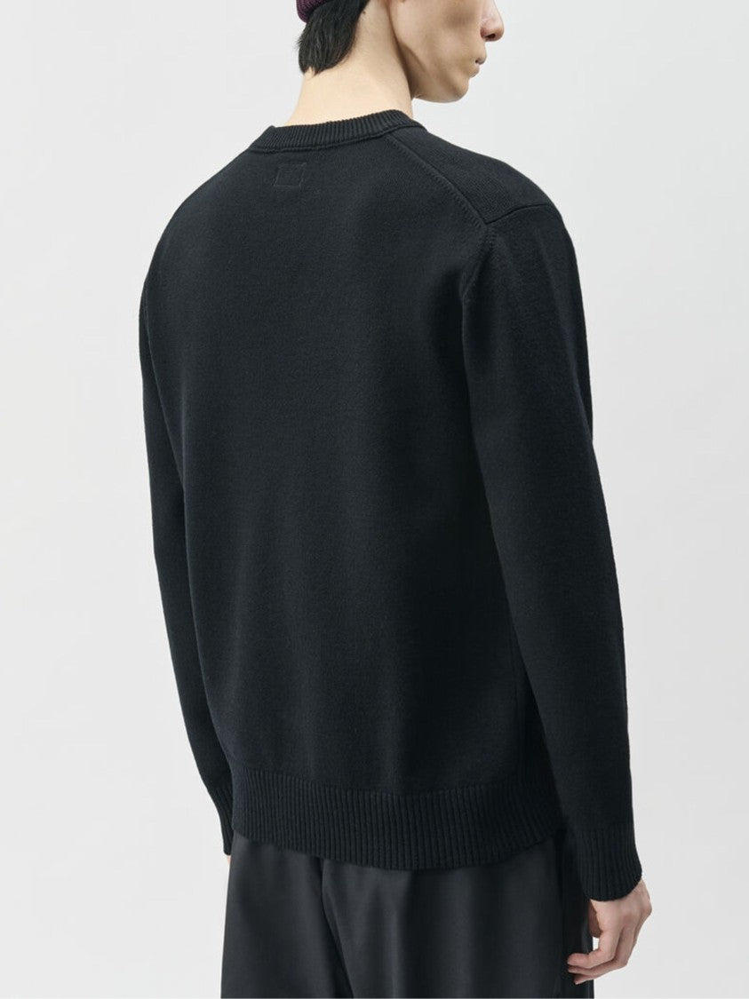 C.P. Company Extrafine Merino Wool Crewneck Sweater With Distinctive Sleeve Pocket