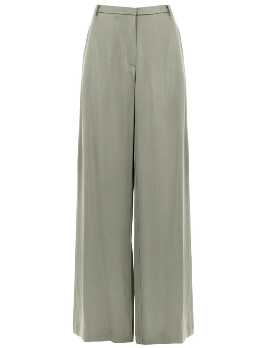 Alysi Neutrals High Waisted Satin Pants