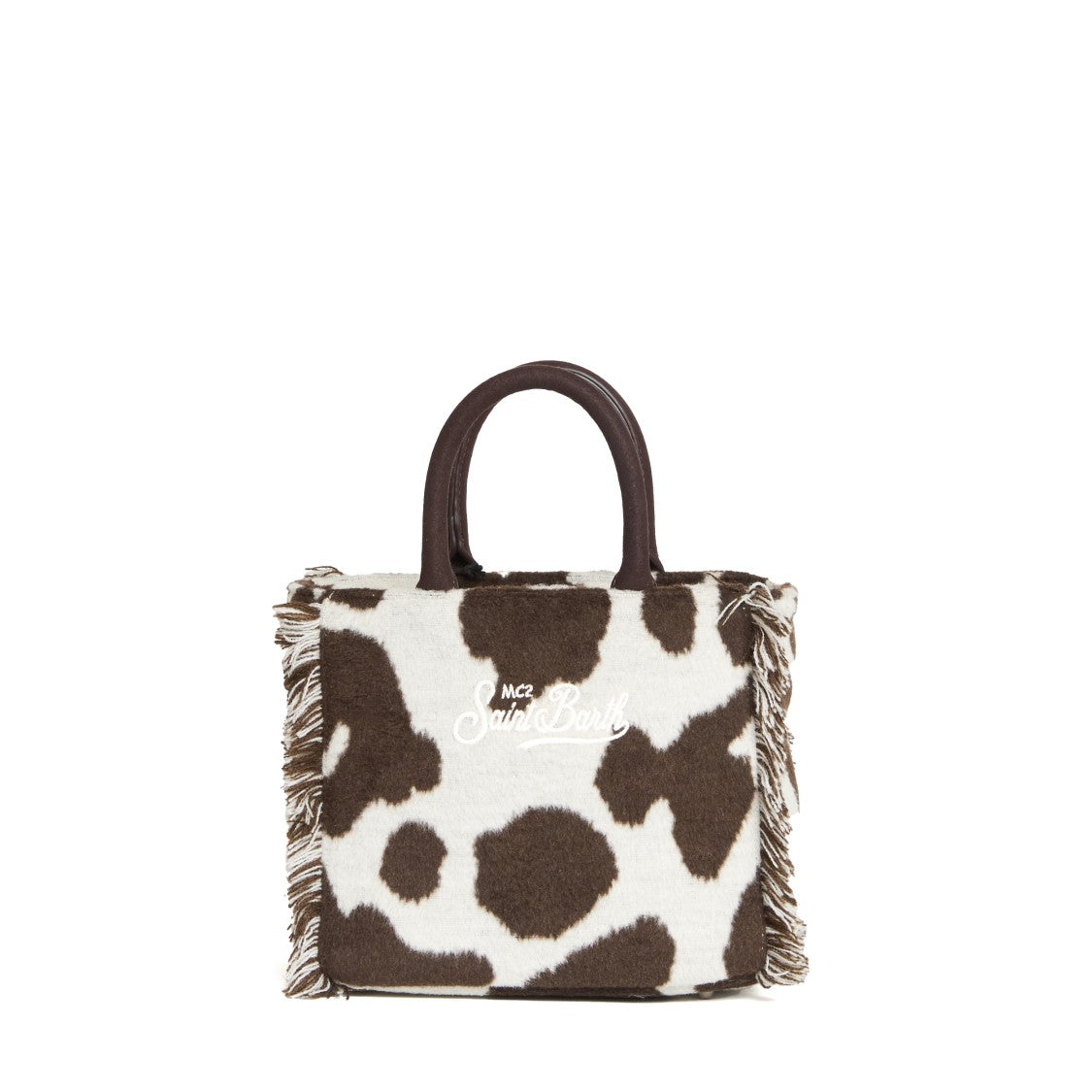Mc2 Saint Barth Cowhide Mini Felt Vanity Bag