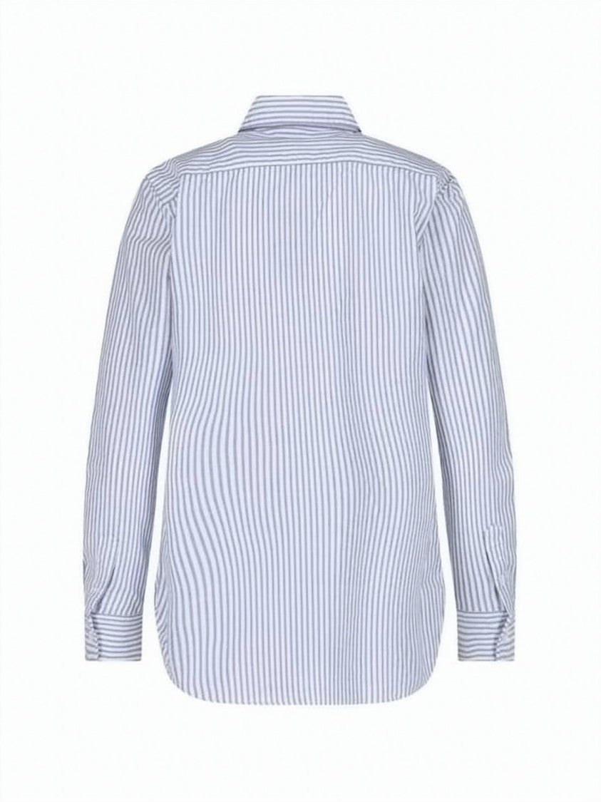 Polo Ralph Lauren Vertical Stripe Long-Sleeved Button-Up Shirt With Classic Collar