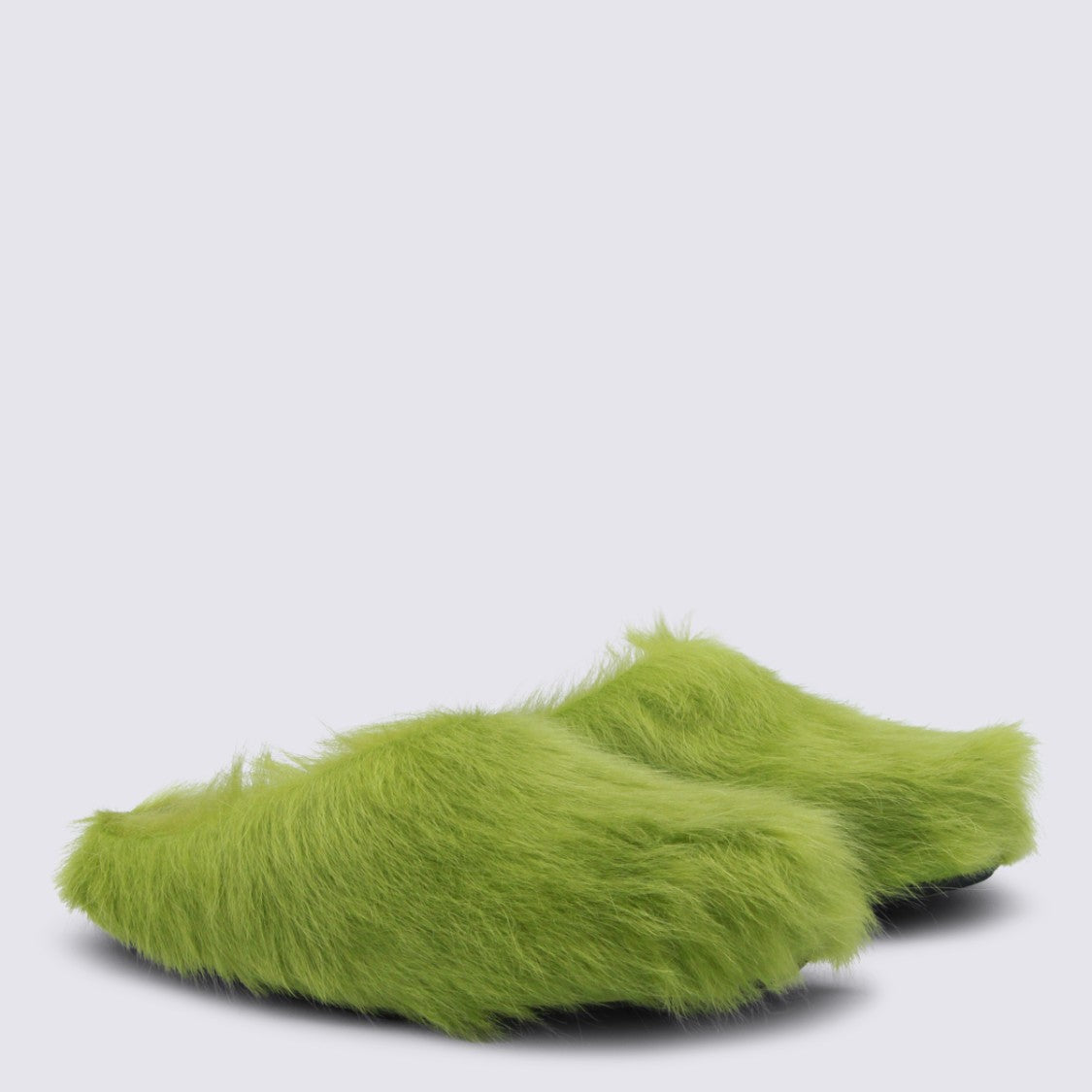Marni Acid Green Leather Sandals