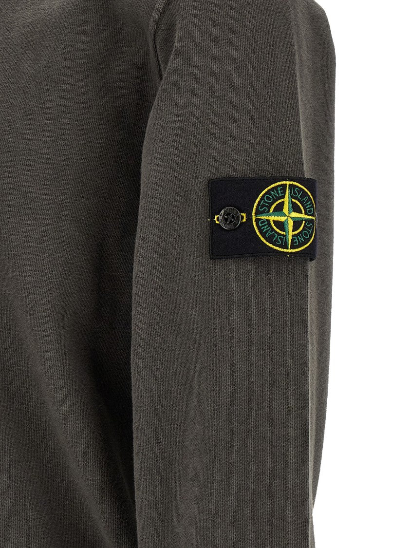 Stone Island Brushed Cotton Sweatshirt