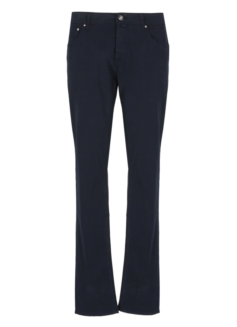 Jacob Cohen Blue Cotton Nick Pants