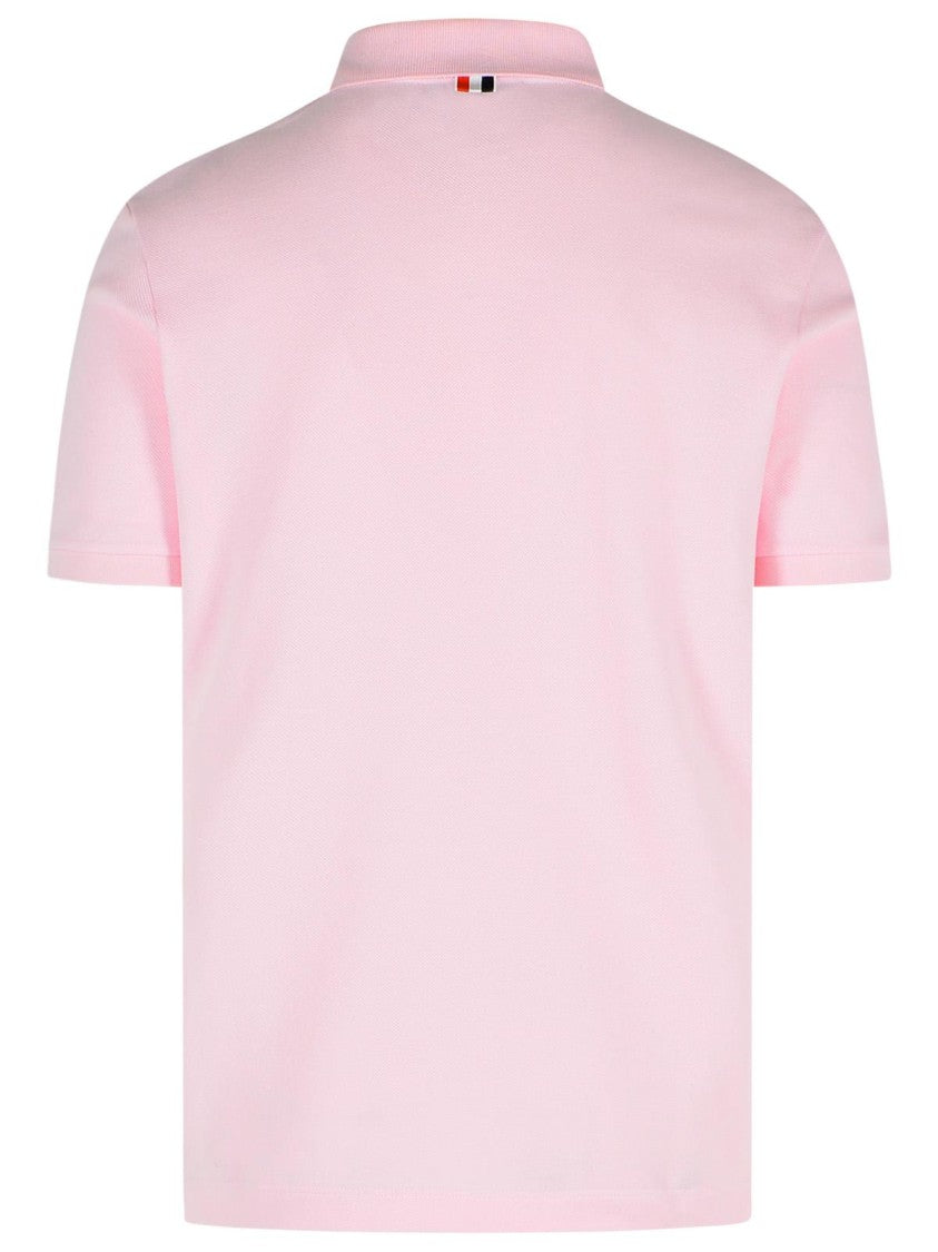 Thom Browne Pink Cotton Polo Shirt