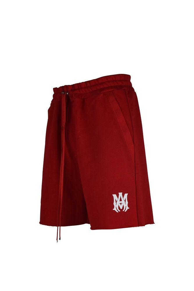 Amiri Red Cotton Shorts With Adjustable Waist