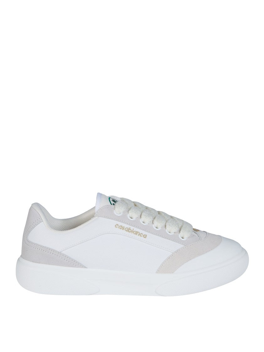 Casablanca Del Mar Low-Top Suede Overlay Sneakers