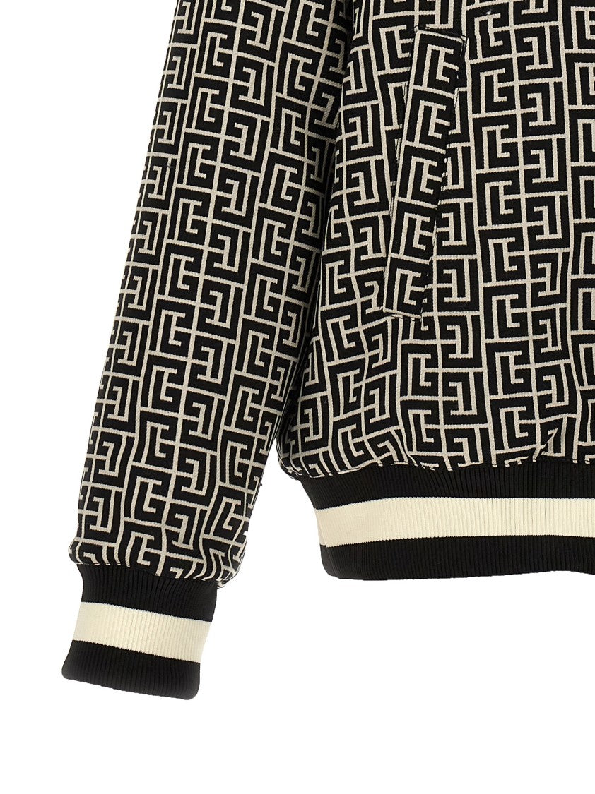Balmain Monogram' Reversible Bomber Jacket