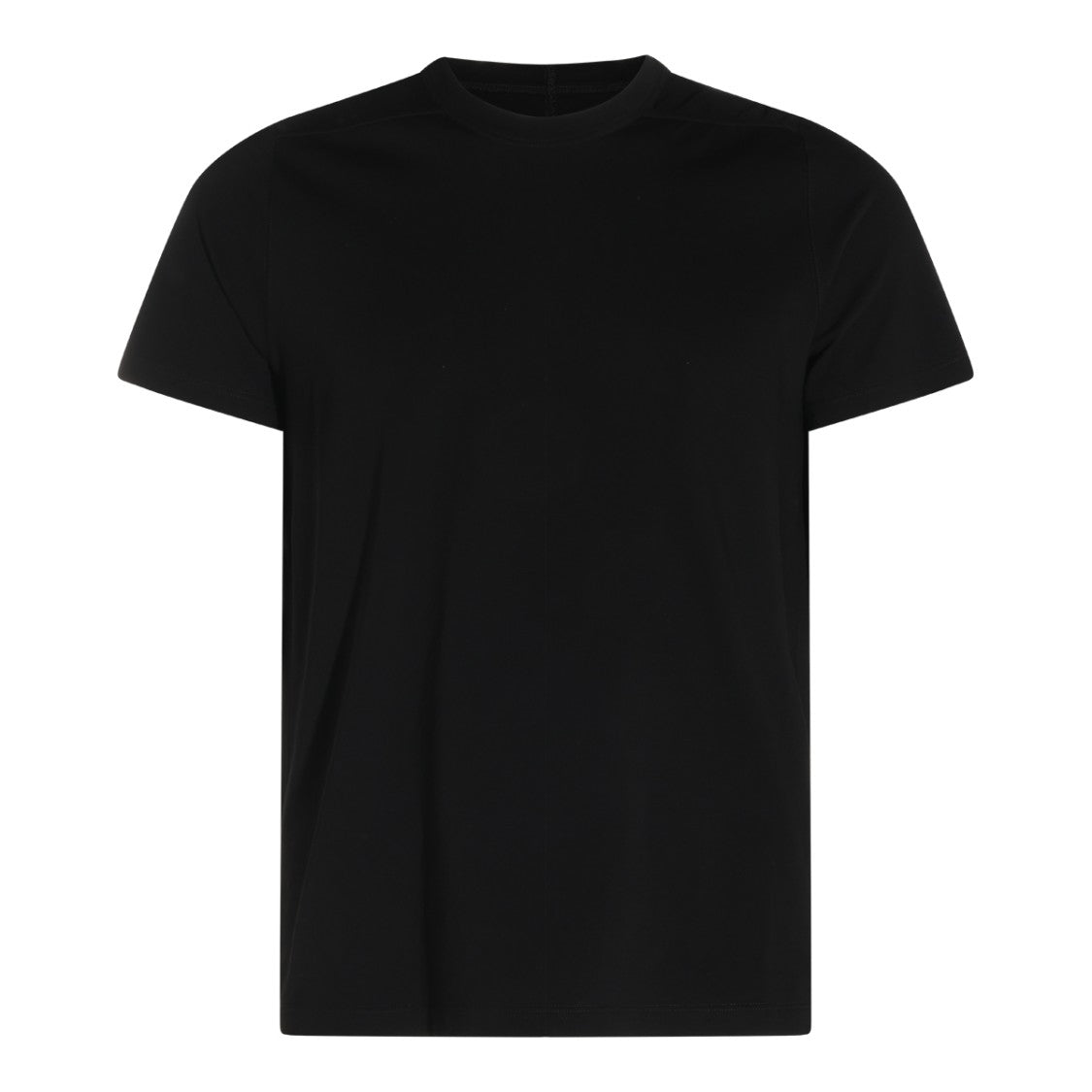 Rick Owens Black Cotton Minimalist Design T-Shirt
