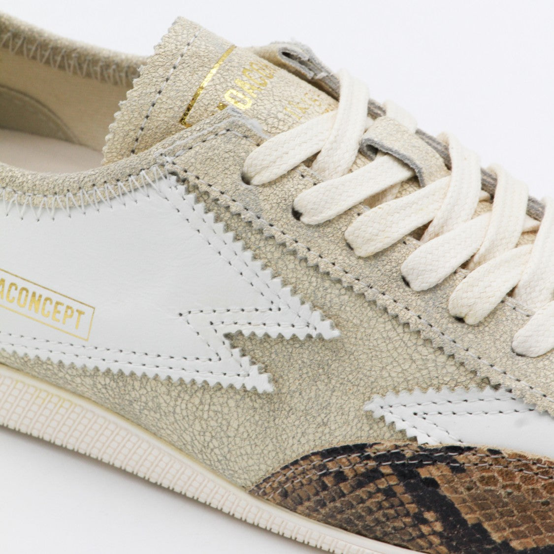 Moaconcept Low-Profile Beige Suede Sneakers