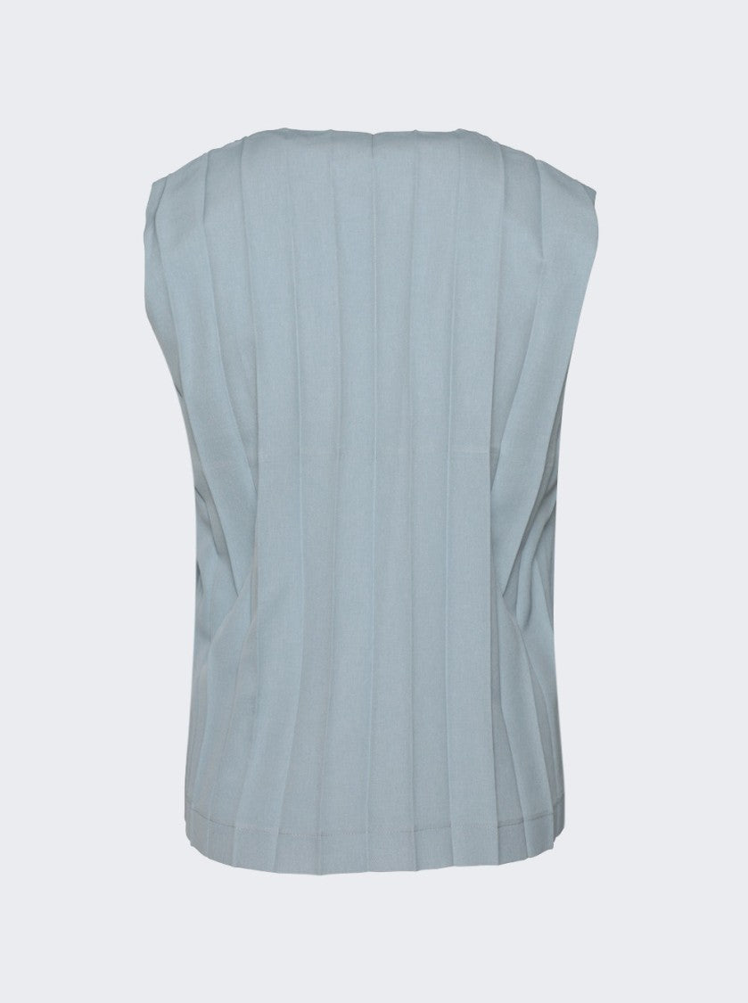 Homme Plissé Issey Miyake Sleeveless V-Neck Vest With Accordion Pleats