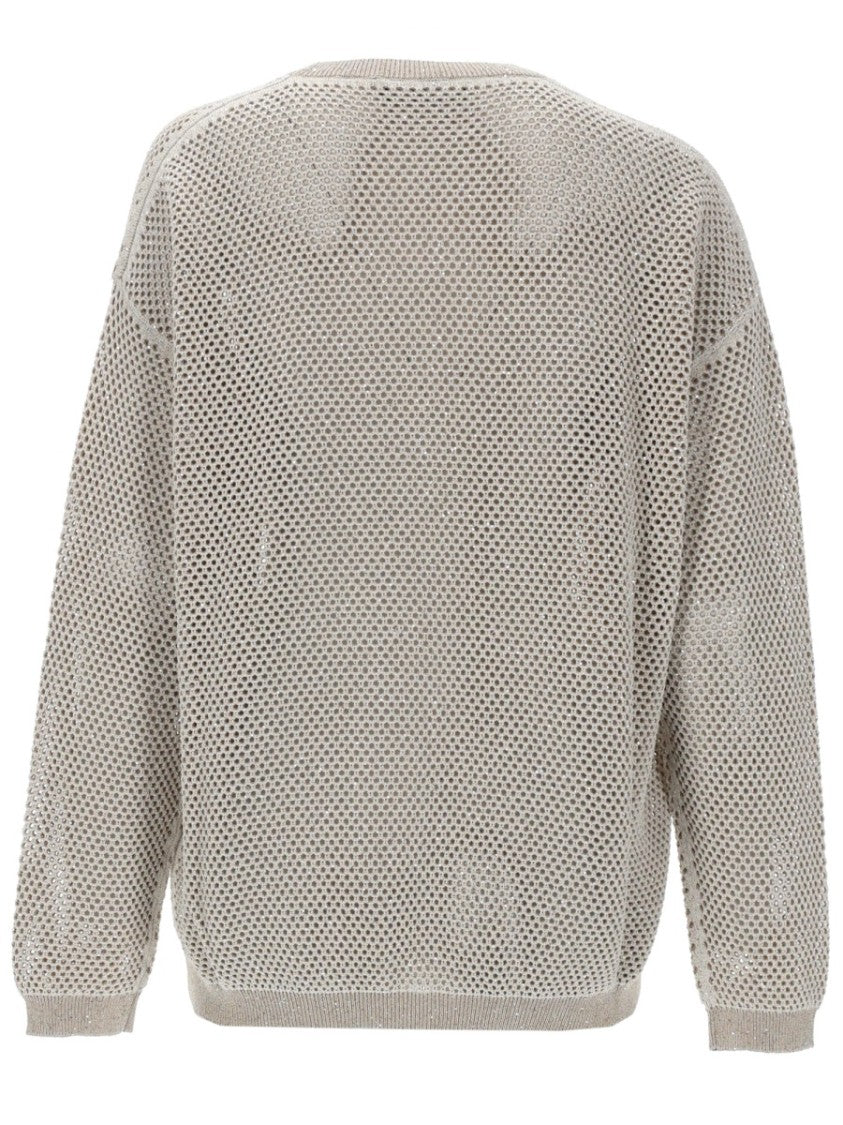 Fabiana Filippi Mesh Like Knit Round Sweater