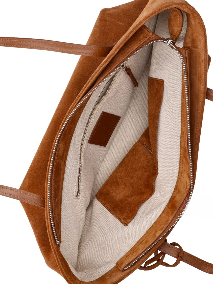 Liffner Brown Sprout Calf Suede Tote
