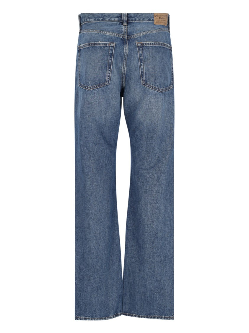 Polo Ralph Lauren Straight Fit Destroyed Jeans – Blue