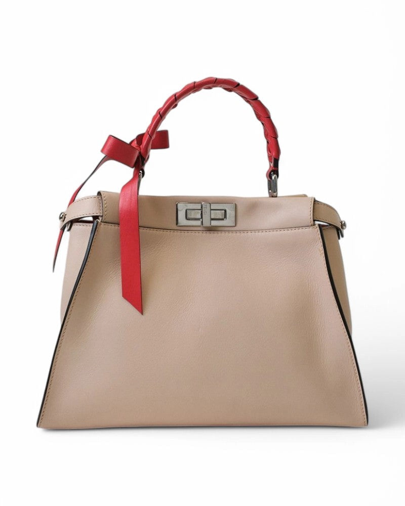 Fendi Peekaboo Medium Bicolor Fiocco Pink