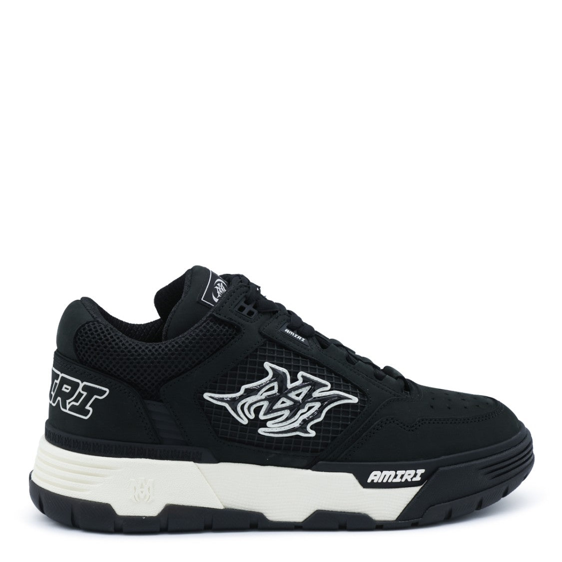 Amiri Black Mesh Upper Logo Sneakers