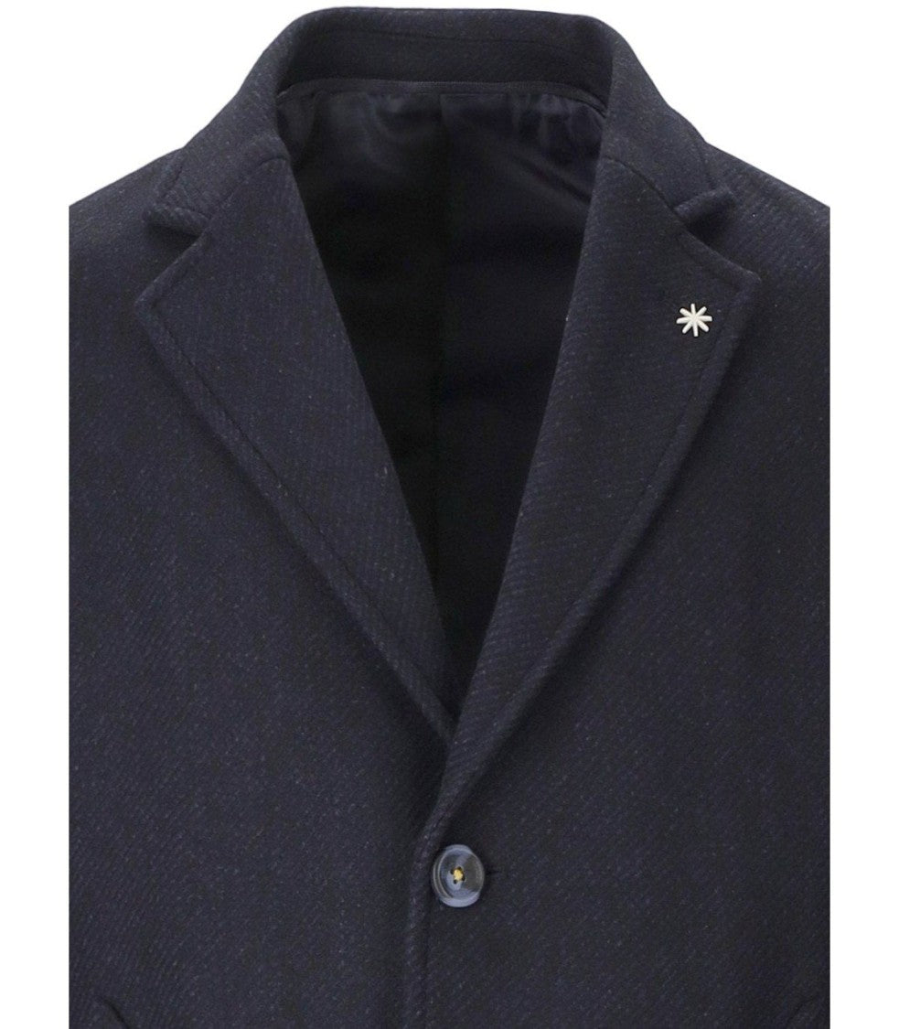 Manuel Ritz Melange Blue Coat