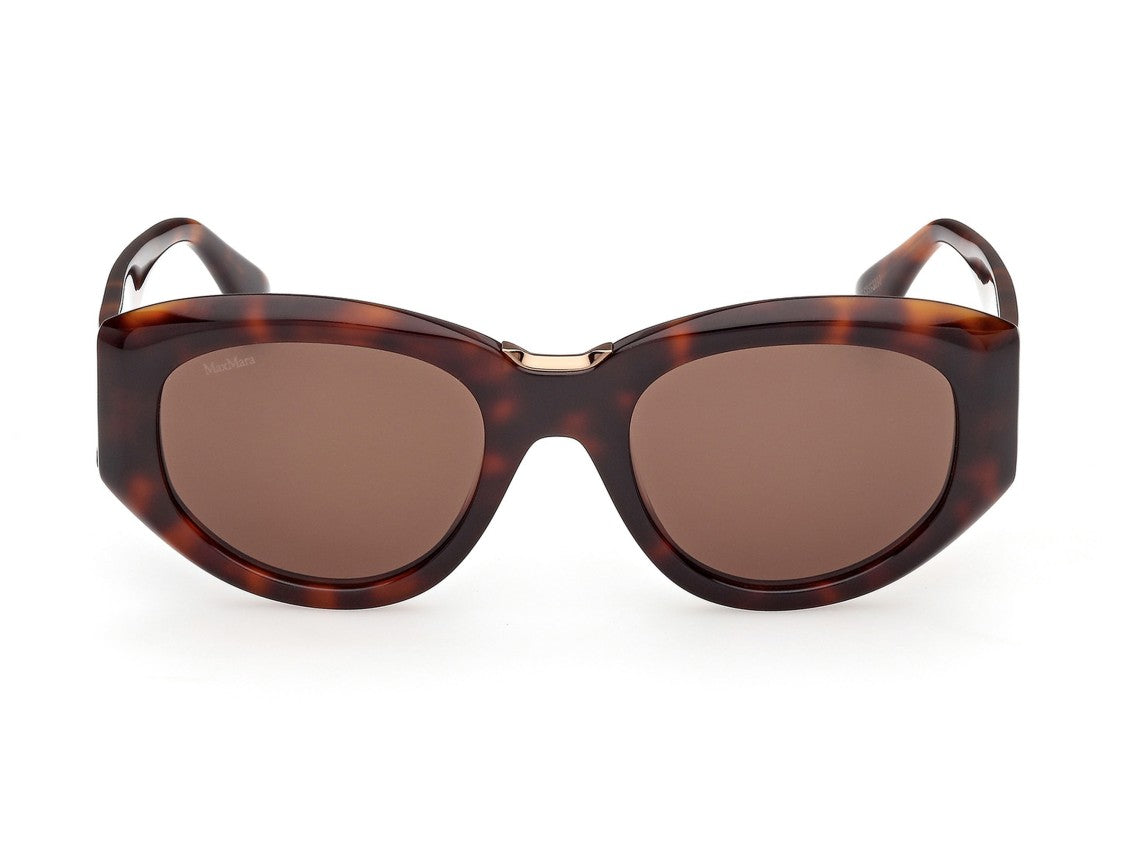 Max Mara Tortoiseshell Mm0198 Oversized Cat-Eye Acetate Sunglasses