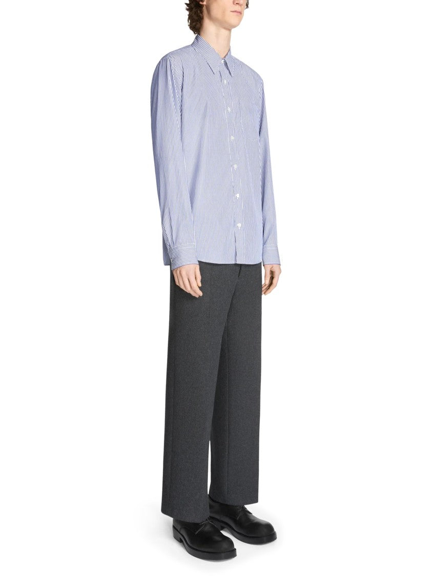 Dries Van Noten Button-Down Men's Shirt With Structured Collar
