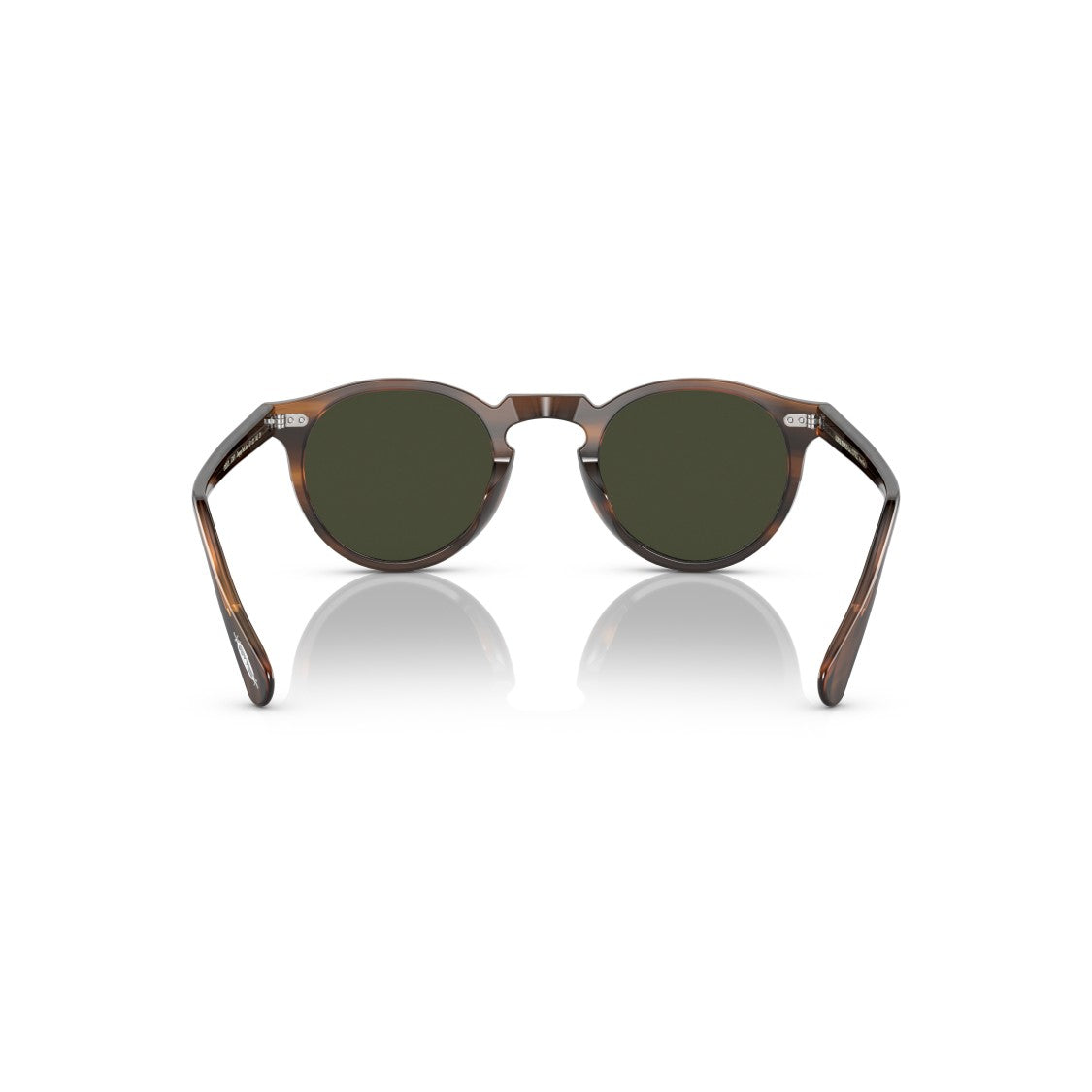Oliver Peoples 0Ov5217s Tortoiseshell Acetate Round Sunglasses With Silver Accents