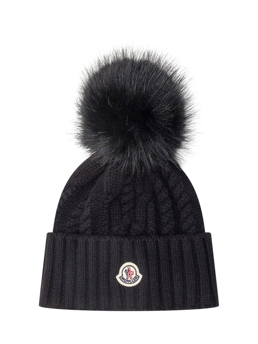 Moncler Textured Cable Knit Beanie