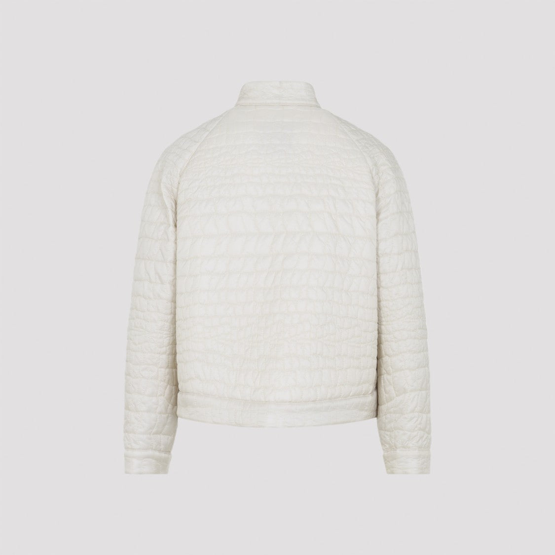 Moncler Lightweight Quilted Jacket With High Collar And Fitted Silhouette