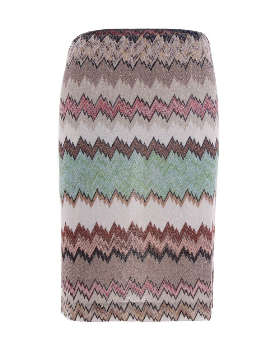 Missoni Midi Lamé Viscose Skirt With Slit